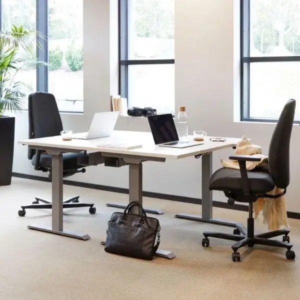 Ergoff Elektrisk Hæve-Sænkebord Ekoflex 2-ben - Udsalg!